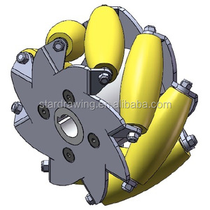 SS Edelstahl <span class=keywords><strong>Mecanum</strong></span> Rollen roboter <span class=keywords><strong>Mecanum</strong></span> Rad <span class=keywords><strong>5</strong></span> Zoll 127mm - Product Image 6