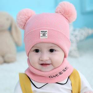 Su ordinazione Bello Sveglio Dei Bambini di Pelliccia Pom Pom Cappello E Sciarpa Berretti Ragazze Dei Ragazzi Bambino Caldo Cappello Sciarpa - Product Image 2
