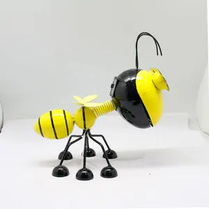Hochwertige gelbe Insekten Solar Mini Hornet Lampe mit Garten beleuchtung Dekoration