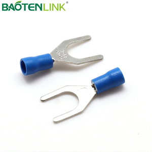 BAOTENG Uốn Tóc Bồng dây SV spade PVC thiết bị đầu cuối lugs pin loại cách điện dây cuối lugs - Product Image 3