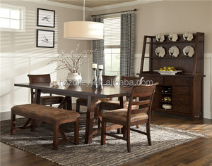 A buon mercato hotel furniture set sala da pranzo/tavolo da pranzo e sedia <span class=keywords><strong>con</strong></span> panca - Product Image 2