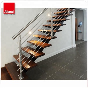 Elegante fácil instalar buen precio viga <span class=keywords><strong>de</strong></span> acero escalera <span class=keywords><strong>de</strong></span> madera - Product Image 5