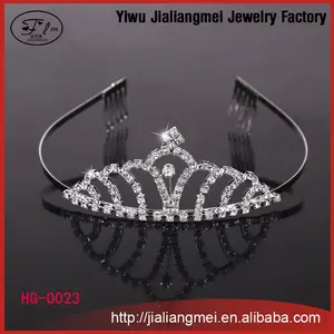 Wedding party crystal rhinestone elsa frozen tiara crown Jialiangmei for for and women small  hg-0023