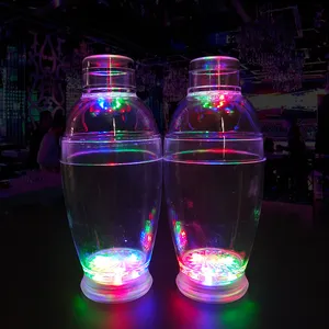 בר כלים סוללה מופעל 250ML Fashing Led קוקטייל שאכר