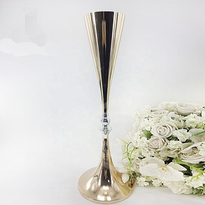 75CM Height French Gold Wedding Centerpiece Metal Flower <strong>Vase</strong> <strong>Stand</strong> - Product Image 2