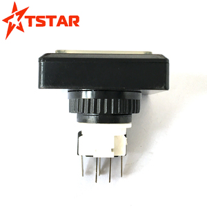 46X46mm กันน้ำ12โวลต์ Latching Led พลาสติกอาเขตปุ่มกดสวิทช์ - Product Image 3