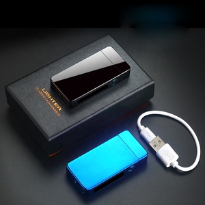 <span class=keywords><strong>Encendedor</strong></span> Eléctrico Recargable de Doble Arco con Logotipo Personalizado, Resistente al Viento, Clásico, para Cigarrillos, Ideal para Regalos (Muestra Gratuita) - Product Image 6