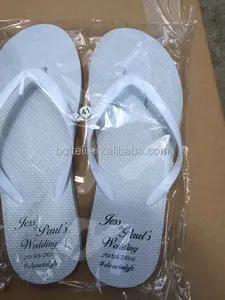 Balanço de borracha personalizado barato, chinelos de casamento