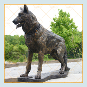 Escultura de Perro <span class=keywords><strong>Pastor</strong></span> Alemán de Bronce de Tamaño Real para Decoración de Jardín, <span class=keywords><strong>en</strong></span> <span class=keywords><strong>Venta</strong></span> - Product Image 5