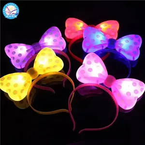 Clignotant LED papillon bandeau clignotant chapeaux mascarade fête décoration de mariage