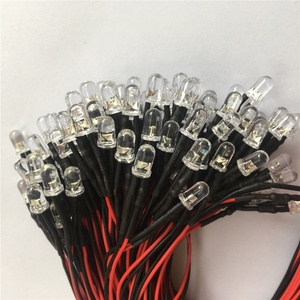 DC 12 V 5mm rond led avec fil de 20 cm et 12mm 24mm bouchons d'objectif <span class=keywords><strong>kit</strong></span> - Product Image 5