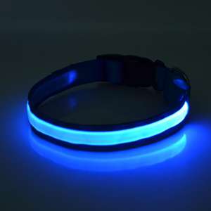 <span class=keywords><strong>Collar</strong></span> de perro de nailon LED personalizado de alta calidad al por mayor, <span class=keywords><strong>Collar</strong></span> de perro mascota con patrón de impresión intermitente iluminado - Product Image 2