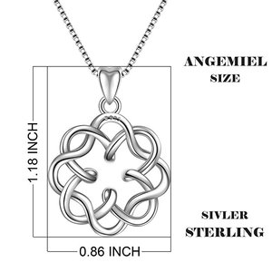 <span class=keywords><strong>Collana</strong></span> Vintage in Argento Sterling 925 con <span class=keywords><strong>Nodo</strong></span> Celtico Infinito dell'<span class=keywords><strong>Amore</strong></span> Eterno - Product Image 2