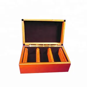 Вертикальный деревянный ящик для монет для 30 держателей плит