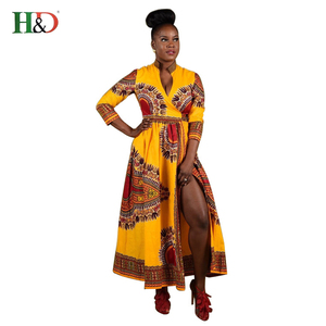 H & D China wholesale fashion clothing 2018 female Floral Designs African traditional dress for ladies - Product Image 4