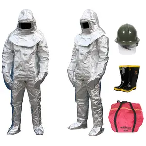 Marine Wholesale Fire Emergency Safety Bunker Fire Proximity Silver Suit