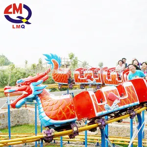 Zhengzhou divertimenti rides produttore mini roller coaster scorrevole drago per la vendita