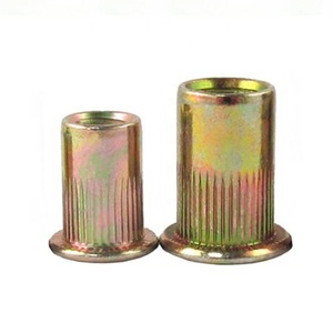 M4 Steel Iron Knurled Body Open End Reduced Flat Small Head <strong>Rivet</strong> <strong>Nut</strong> - Product Image 2