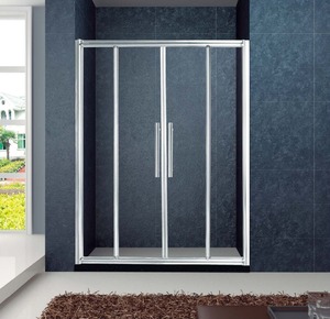 Kmry rettangolo doccia schermo con telaio 4 pannello porta scorrevole <span class=keywords><strong>Design</strong></span> moderno <span class=keywords><strong>bagno</strong></span> - Product Image 2