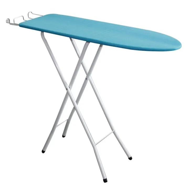 Home Laundry Use Easy Folding Metal Round Tubes Wooden Iron Board Cheap Price Ironing Board