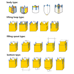Big Box Nhựa <span class=keywords><strong>Container</strong></span> 2 Tấn Jumbo Bag Polypropylene Túi Lớn Cho Phân Bón - Product Image 5