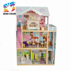 Grosir Murah Kreatif Diy Kayu 3 Lapisan Miniatur Rumah Boneka Mainan untuk Anak W06A247