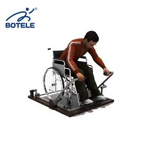 Equipamento de ginástica disabled rotação e rodas do ombro