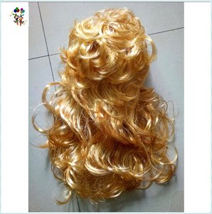 <span class=keywords><strong>Perruque</strong></span> synthétique pour homme adulte, style <span class=keywords><strong>rock</strong></span> des années 80, mulet blond, HPC-1188 - Product Image 5