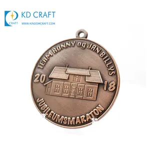 ميدالية دينية نحاسية عتيقة بعلامة تجارية ثلاثية الأبعاد مزينة بمعدن منقوش حسب الطلب من الجهة المصنعة في الصين