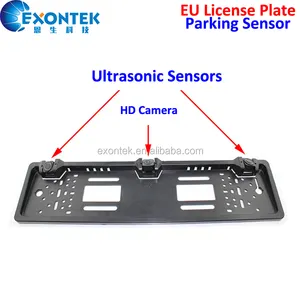 2020 nova UE Nenhum Buraco de Estacionamento vídeo Reverso retrovisor sensor de estacionamento Parktronic radar com Europeu placa do carro quadro