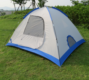 Tente de <span class=keywords><strong>camping</strong></span> portable de haute qualité pour 3-4 personnes, double couche, imperméable, pour la randonnée en plein air - Product Image 4