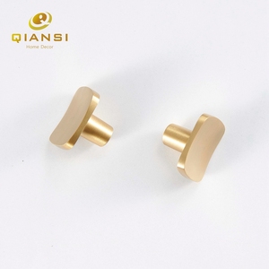 Manopole e maniglie quadrate in ottone per mobili ferramenta per armadi da cucina camera da letto e decorazioni per esterni per la casa - Product Image 5