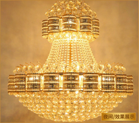 Lustre de luxe en cristal pour salon, salle à manger, escalier, plafonnier
