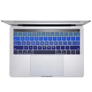 2016 NEW Ultra Thin Silicone Keyboard Cover Kulit untuk MacBook Pro 13 "MacBookPro 15" dengan Sentuh Bar dan Retina