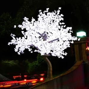 Toprex decorazione Di Natale bianco arboles con luz led illuminato albero di acero all'aperto