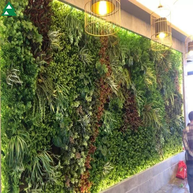Mur vert vertical pour jardin avec plantes vertes verticales, utilisation extérieure et intérieure mur vert vertical jardin