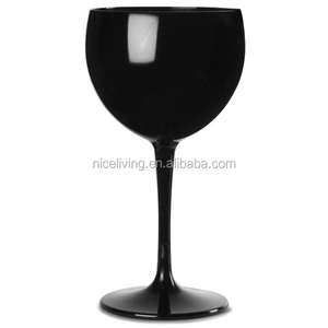 <span class=keywords><strong>Policarbonato</strong></span> globo vino gafas negro 12,3 oz / 350ml - Product Image 1