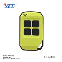 Control Remoto Universal YET2129 433.92Mhz RF, Duplicador de Control Remoto Tipo D4 de ABS con 4 Botones