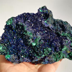 Gema Mineral de <span class=keywords><strong>azurita</strong></span> Natural, piedra rugosa y <span class=keywords><strong>malaquita</strong></span> de alta calidad, espécimen de cristal para decoración del hogar - Product Image 3