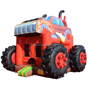 Casa inflable popular de la despedida del camión de monstruo / gorila inflable del tractor / castillo animoso de los puentes en - Product Image 1