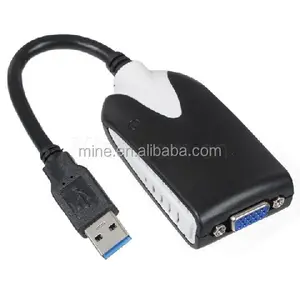 Adaptateur USB vers VGA avec dongle USB, pour moniteurs multi-écrans, Win 7,Win 8