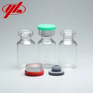 2ml透明医薬品ボトルガラス瓶医療用バイアル