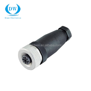 Longevidad codo montado zócalo impermeable pareja <span class=keywords><strong>M12</strong></span> conector de metal para <span class=keywords><strong>el</strong></span> servicio médico - Product Image 1