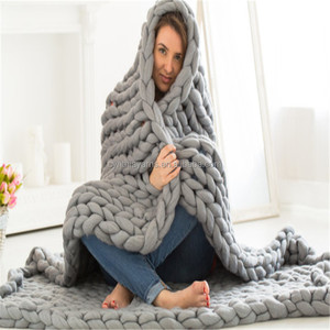 4Kg/Bóng Siêu Chunky Dày <span class=keywords><strong>Merino</strong></span> Len Sợi Cho Tay Đan Đan Mềm Mịn Chăn - Product Image 6