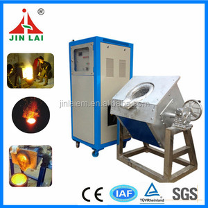 Fourneau électrique à induction pour la fusion de matériaux en cuivre et acier dorés à vendre - Product Image 6