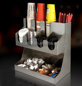 Mesa <span class=keywords><strong>de</strong></span> Bar <span class=keywords><strong>de</strong></span> acrílico para café, estante organizador para paquetes <span class=keywords><strong>de</strong></span> leche, bolsas <span class=keywords><strong>de</strong></span> azúcar, bolsas <span class=keywords><strong>de</strong></span> café, almacenamiento y organización - Product Image 4