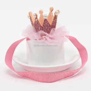 Bandeau de couronne de perles pour bébé, ruban élastique à paillettes avec couronne de perles, accessoires pour cheveux entièrement ronds en cristal