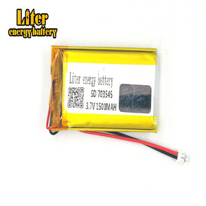 Plug 1,5-2 P 3,7 703545 1500 mAh factory high quality Li-polymer lithium-ion battery liPo battery - Product Image 2