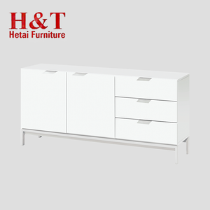 Pas cher personnalisé <span class=keywords><strong>blanc</strong></span> mdf salon meuble tv armoire conception Pu Peinture <span class=keywords><strong>Buffet</strong></span> Avec Pieds En Métal-9974 - Product Image 1