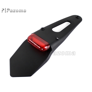 Guardabarros trasero de motocicleta, luz trasera LED, luz de freno, <span class=keywords><strong>Enduro</strong></span>, Dirt Bike MX, lámpara de parada para Honda Yamaha, luz de matrícula - Product Image 5